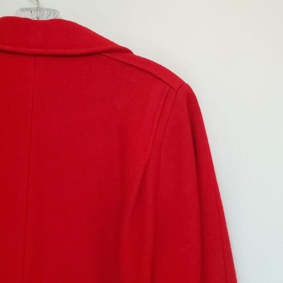 Vintage Jill Jr. double breasted wool coat red - Picture 12 of 13